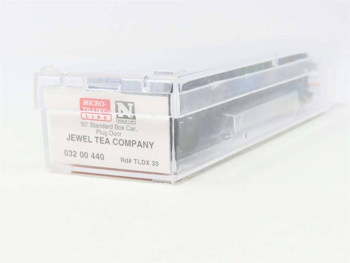 N Micro-Trains MTL #03200440 TLDX Jewel Tea Company 50&#39; Plug Door Box Car #33