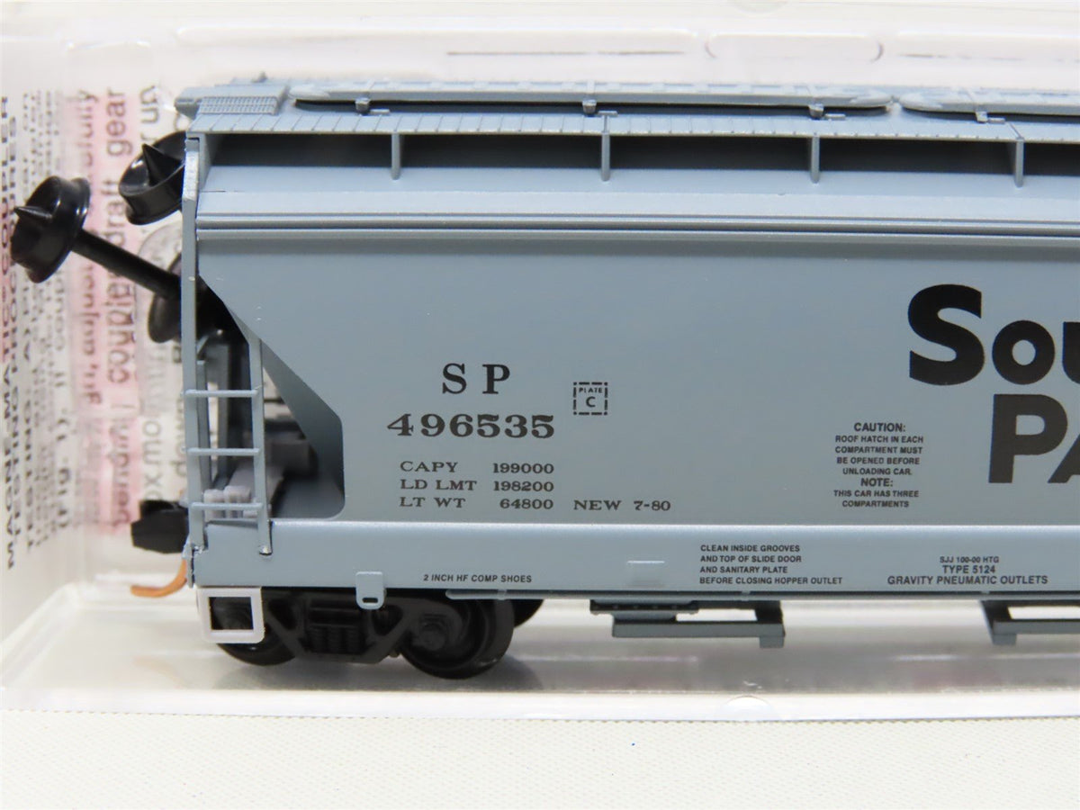 N Scale Micro-Trains MTL #94040 SP Southern Pacific 3-Bay Covered Hopper #496535