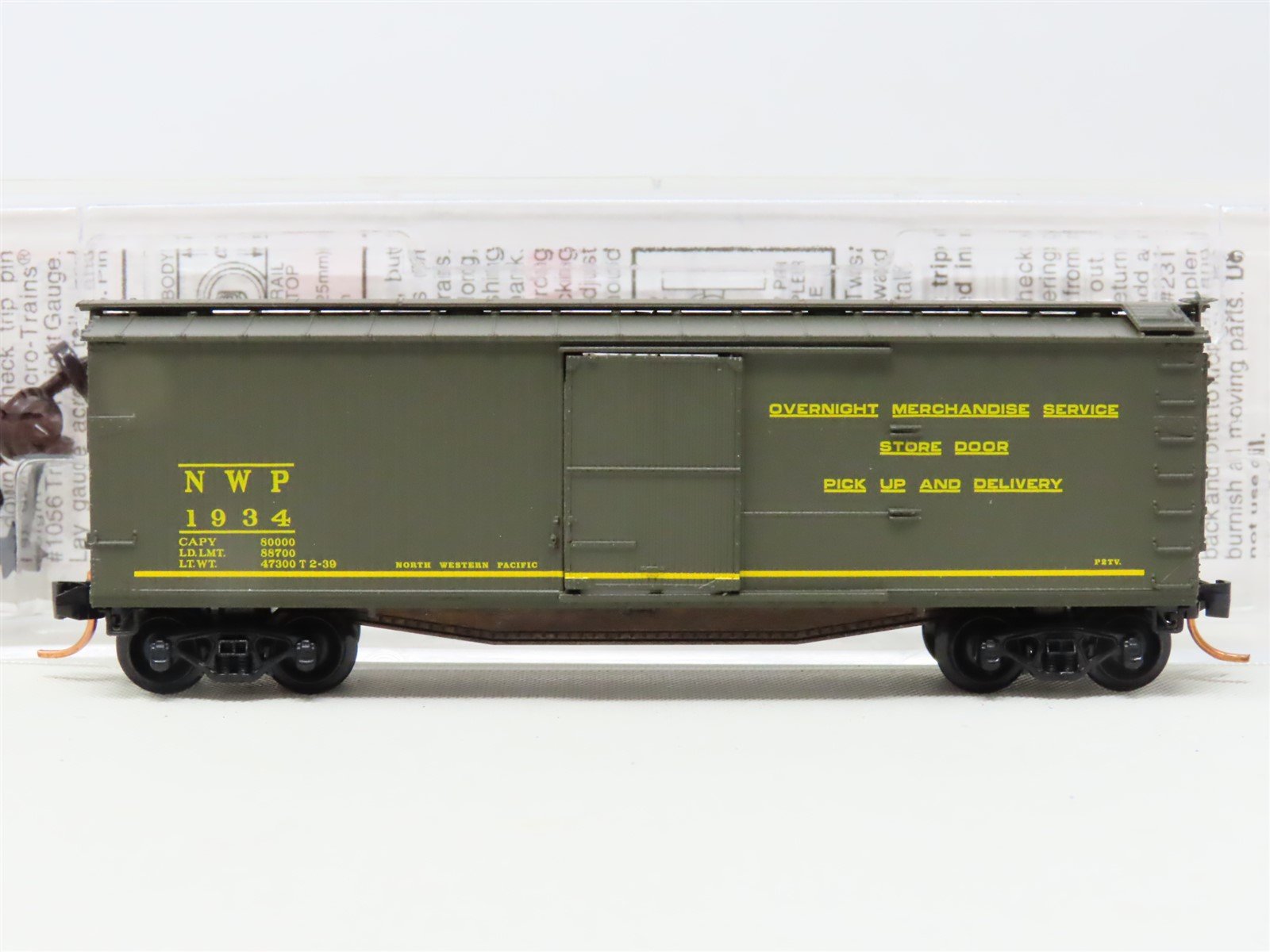 N Scale Micro-Trains MTL #39140 NWP Northwestern Pacific 40' Box Car #1934