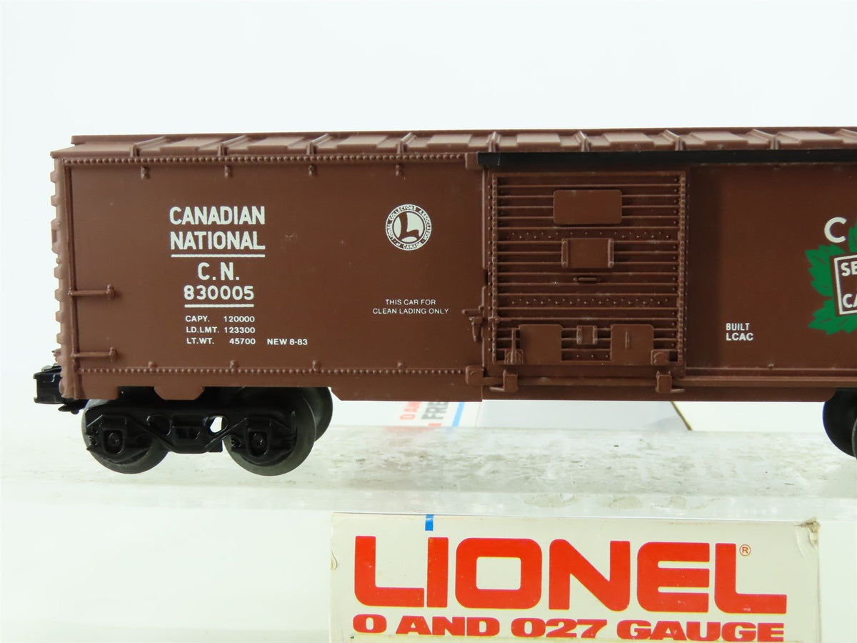 O27 Gauge 3-Rail Lionel LCAC 1983 CN Canadian National Railway Box Car #830005