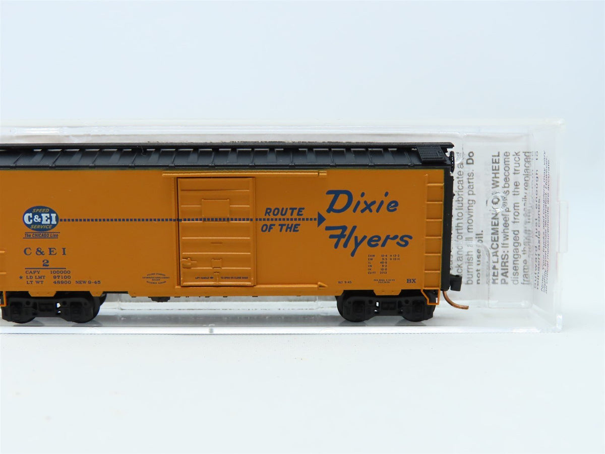 N Micro-Trains MTL #02000702 C&amp;EI &quot;Route Of The Dixie Flyers&quot; 40&#39; Box Car #2
