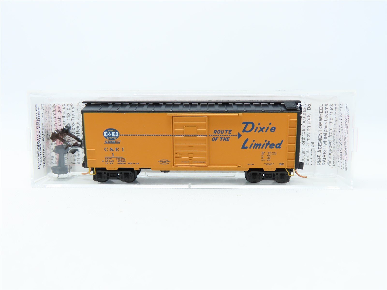 N Micro-Trains MTL #20701 C&EI "Route Of The Dixie Limited" 40' Box Car #1