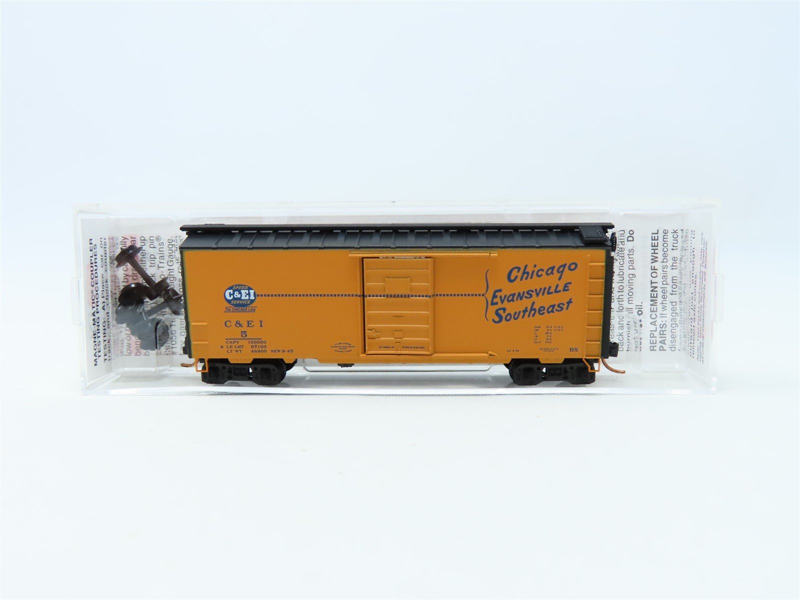N Micro-Trains MTL #02000705 C&EI "Chicago Evansville Southeast" 40' Box Car #5