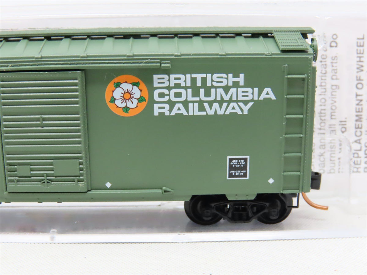 N Scale Micro-Trains MTL 20580 BCOL British Columbia Railway 40&#39; Box Car #4180