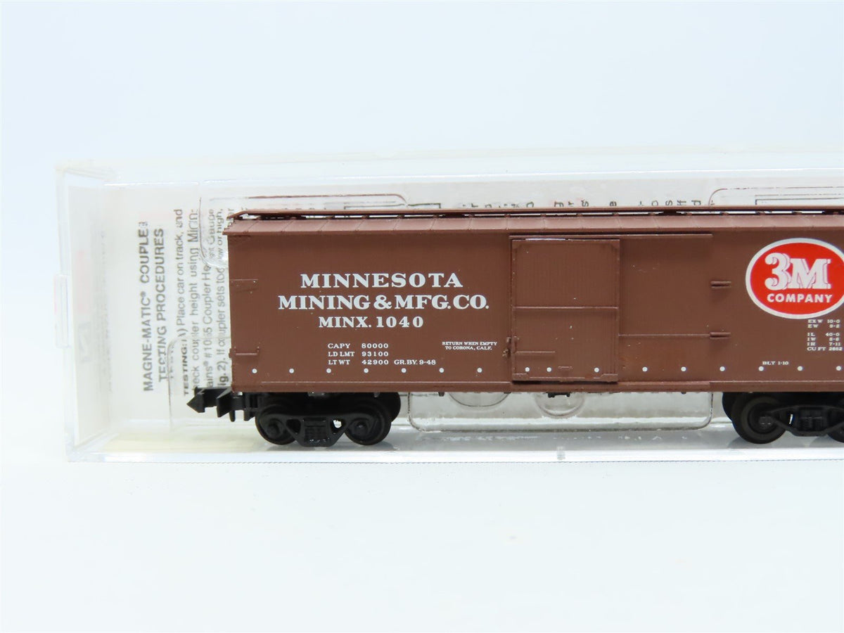 N Micro-Trains MTL #39190 MINX Minnesota Mining &amp; Mfg. Co. 40&#39; Box Car #1040