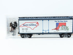 N Micro-Trains MTL 21350 NC North Carolina State Car 40' Plug Door Box Car #1789
