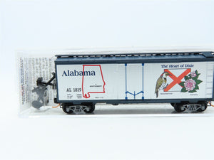 N Scale Micro-Trains MTL 21372 AL Alabama State Car 40' Plug Door Box Car #1819