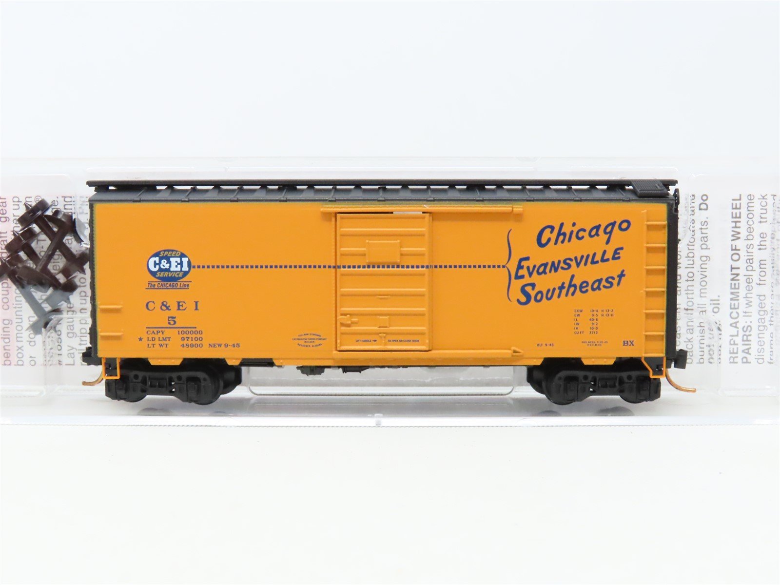 N Scale Micro-Trains MTL 02000705 C&EI Chicago & Eastern Illinois 40' Box Car #5