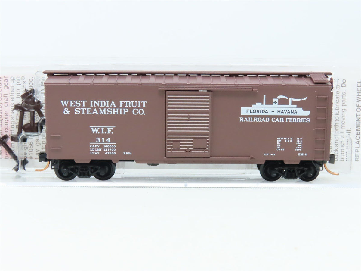 N Scale Micro-Trains MTL 20370 WIF West India Fruit 40&#39; Single Door Box Car #314