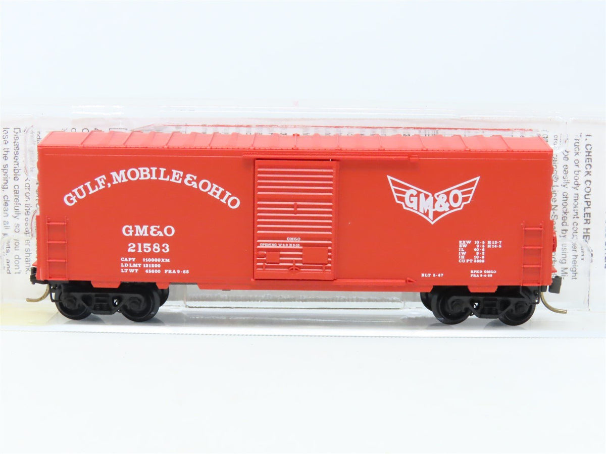 N Scale Micro-Trains MTL 24240 GM&amp;O Gulf Mobile &amp; Ohio 40&#39; Box Car #21583