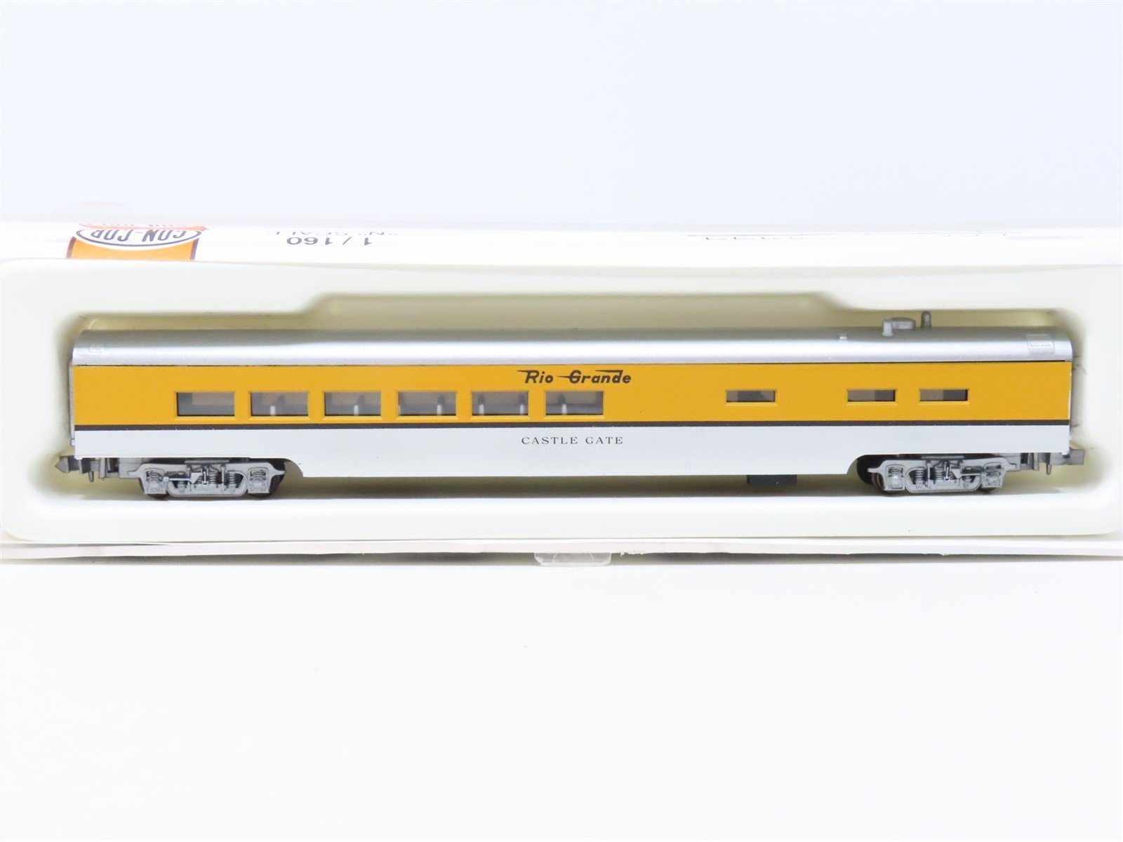 N Scale Con-Cor 0001-04071N D&RGW Rio Grande 85' Diner Passenger 'Castle Gate'