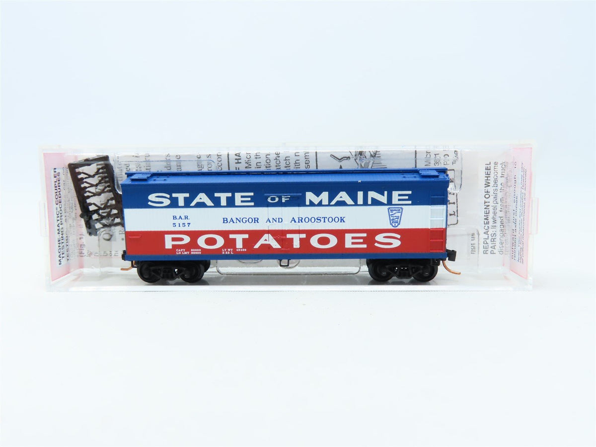 N Micro-Trains MTL NSC Special Run BAR State Of Maine Potatoes 40&#39; Reefer #5157