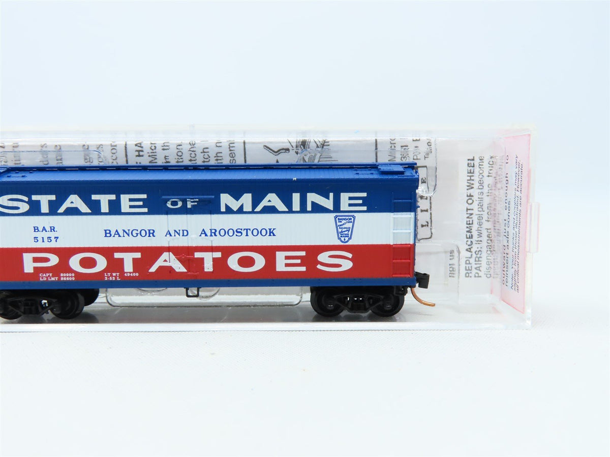 N Micro-Trains MTL NSC Special Run BAR State Of Maine Potatoes 40&#39; Reefer #5157