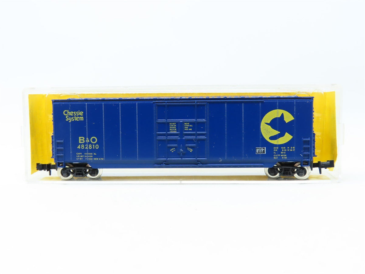 N Scale Roundhouse #8202 B&amp;O Chessie System 50&#39; Hi-Cube Box Car #482810