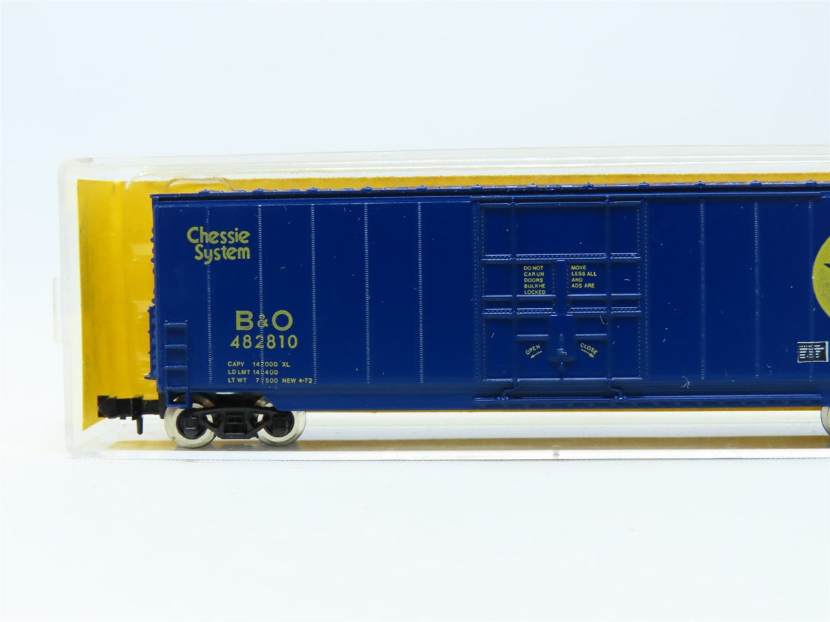 N Scale Roundhouse #8202 B&amp;O Chessie System 50&#39; Hi-Cube Box Car #482810