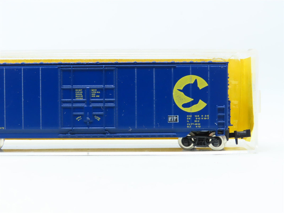 N Scale Roundhouse #8202 B&amp;O Chessie System 50&#39; Hi-Cube Box Car #482810