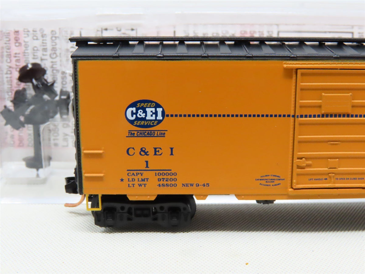 N Scale Micro-Trains MTL 20701 C&amp;EI Chicago &amp; Eastern Illinois 40&#39; Box Car #1