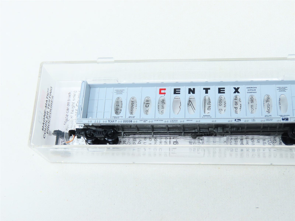 N Scale Micro-Trains MTL #53040 TCAX Centex Thrall Centerbeam Flat Car #700038