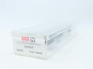 N Scale Micro-Trains MTL #53040 TCAX Centex Thrall Centerbeam Flat Car #700038