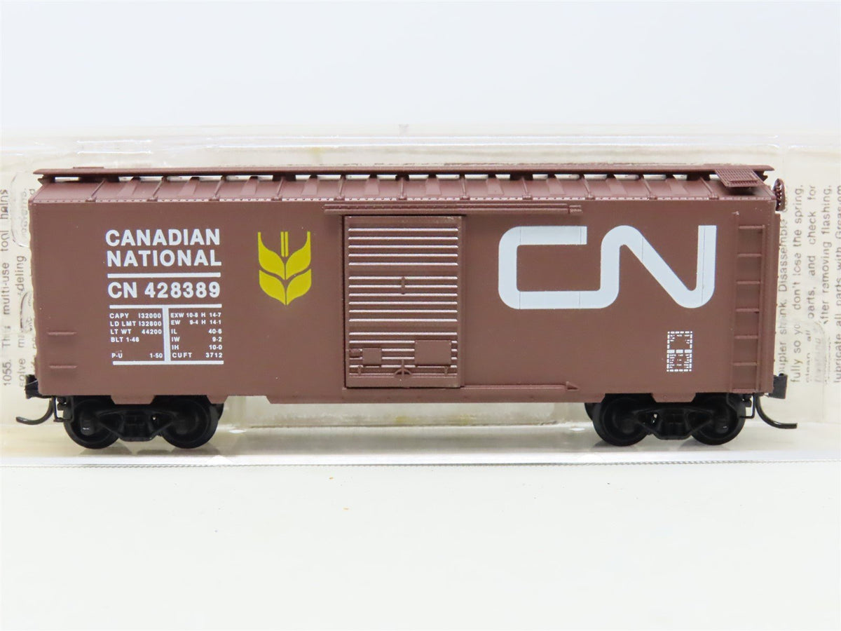 N Scale Kadee Micro-Trains MTL 20550 CN Canadian National 40&#39; Box Car #428389