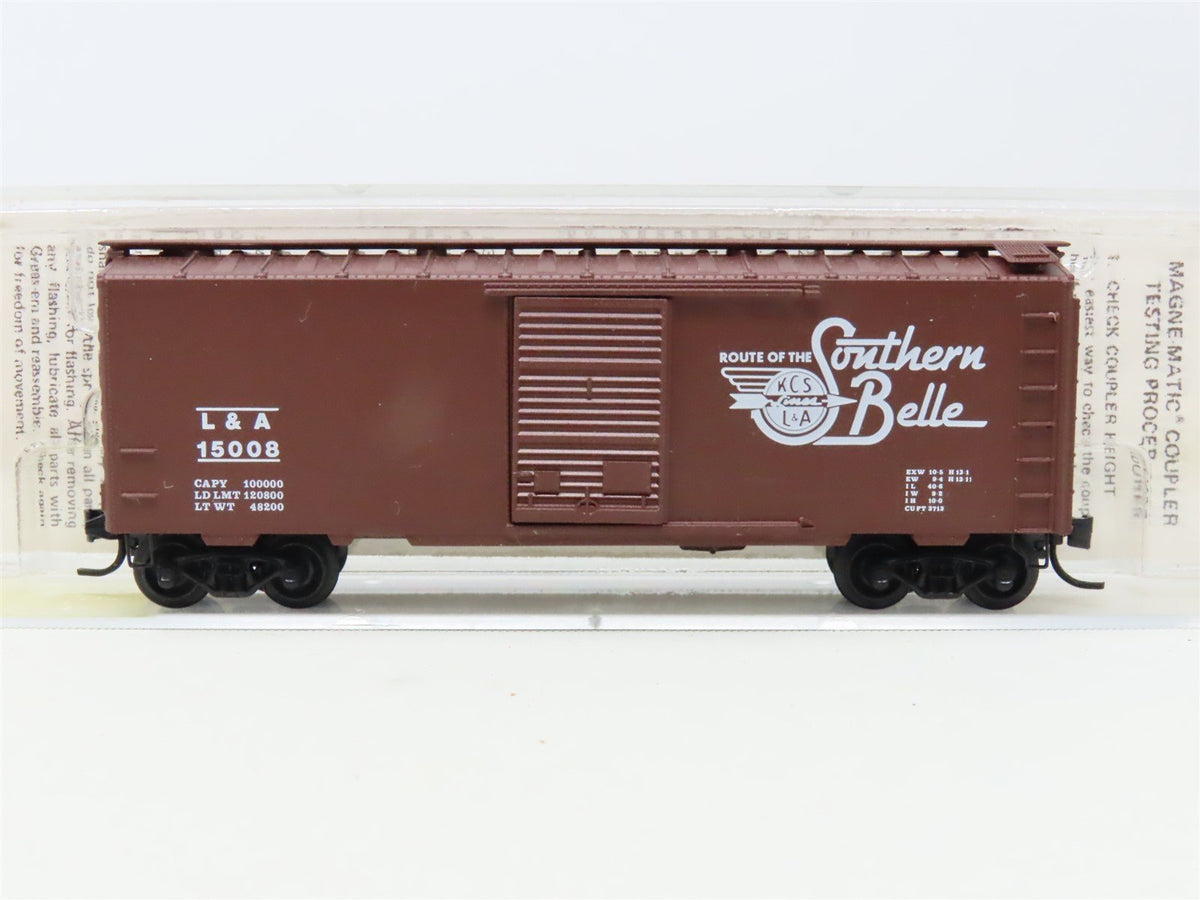 N Scale Kadee Micro-Trains MTL 20540 L&amp;A Southern Belle 40&#39; Box Car #15008