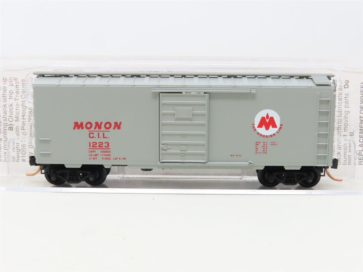 N Scale Micro-Trains MTL 20576 CIL Monon 40&#39; Single Door Box Car #1223