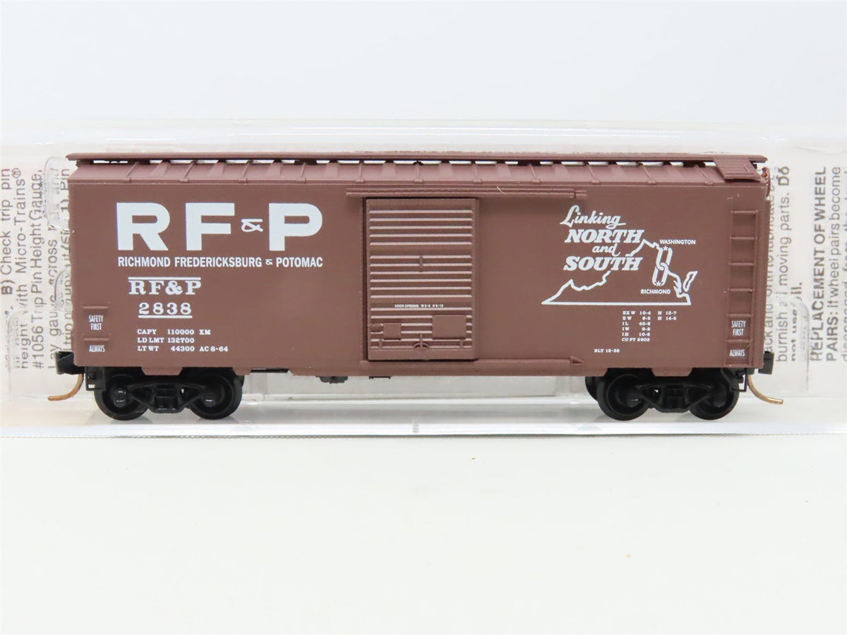 N Micro-Trains MTL 20516 RF&amp;P Richmond Fredericksburg &amp; Potomac 40&#39; Box Car 2838