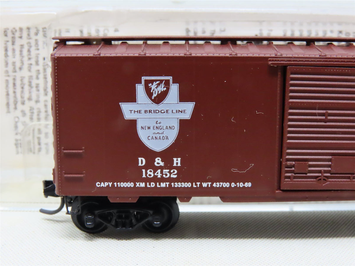 N Scale Kadee Micro-Trains MTL 20520 D&amp;H Delaware &amp; Hudson 40&#39; Box Car #18452