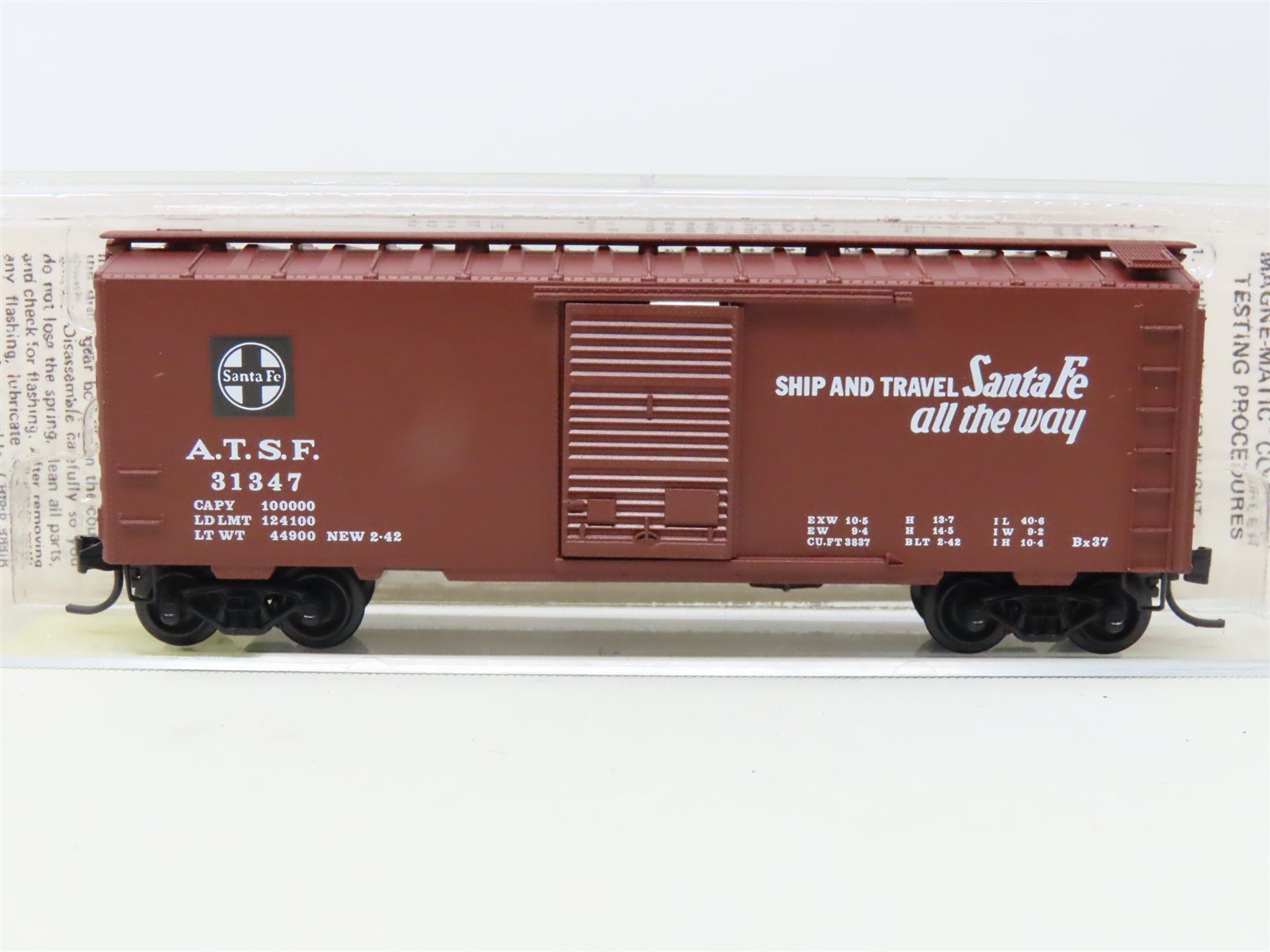 N Scale Kadee Micro-Trains MTL 20470 ATSF 'El Capitan' 40' Box Car #31347