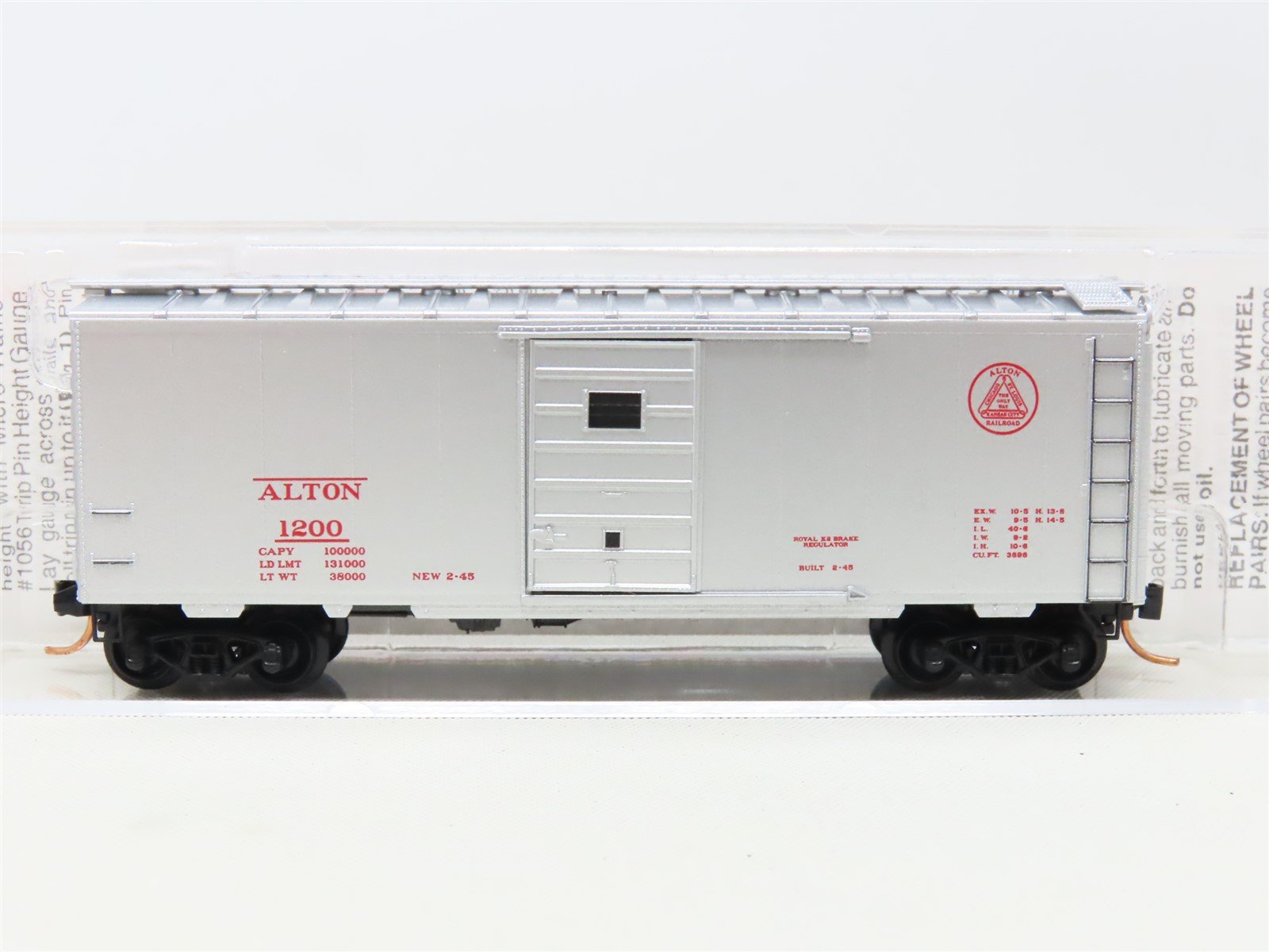 N Scale Micro-Trains MTL 20586 ALTON Railroad 40' Single Door Box Car #1200