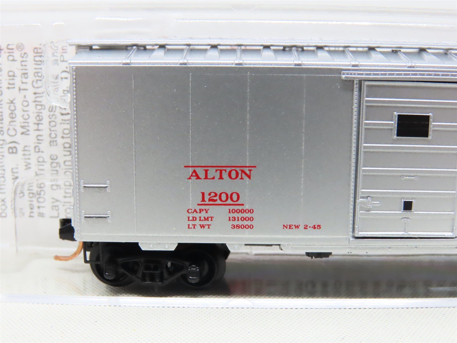 N Scale Micro-Trains MTL 20586 ALTON Railroad 40' Single Door Box Car #1200