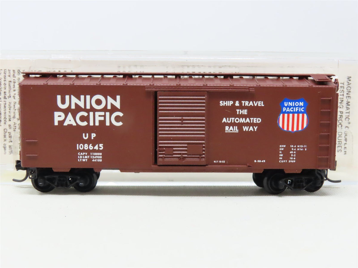 N Scale Kadee Micro-Trains MTL 20710 UP Union Pacific 40&#39; Box Car #108645