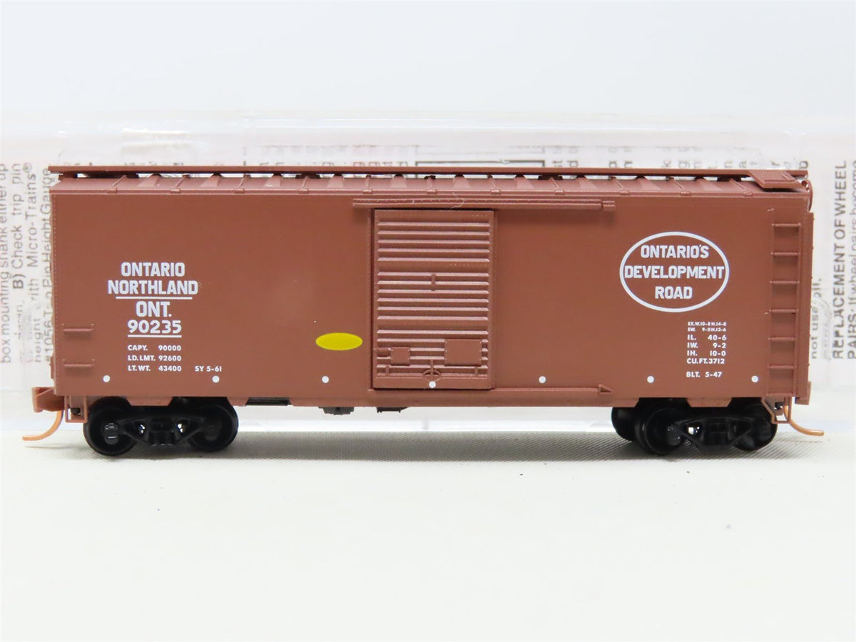 N Scale Micro-Trains MTL 02000376 ONT Ontario Northland 40&#39; Box Car #90235