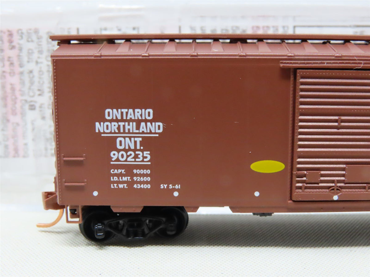N Scale Micro-Trains MTL 02000376 ONT Ontario Northland 40&#39; Box Car #90235
