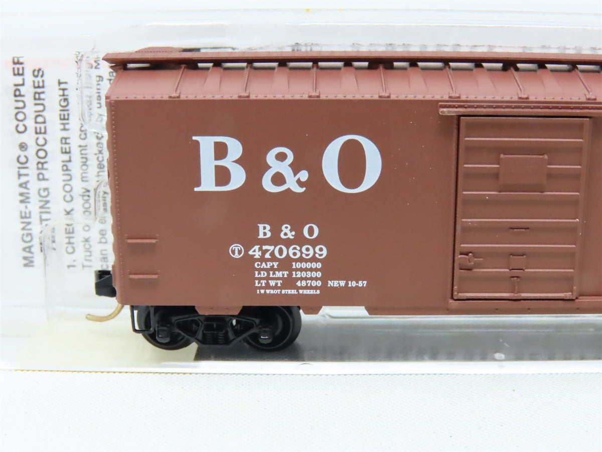 N Micro-Trains MTL 20346/1 B&amp;O Baltimore &amp; Ohio &quot;Time Saver&quot; 40&#39; Box Car #470699