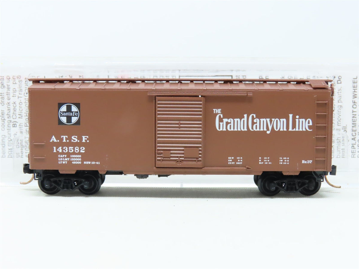 N Scale Micro-Trains MTL 20060 ATSF Santa Fe Grand Canyon 40&#39; Box Car #143582