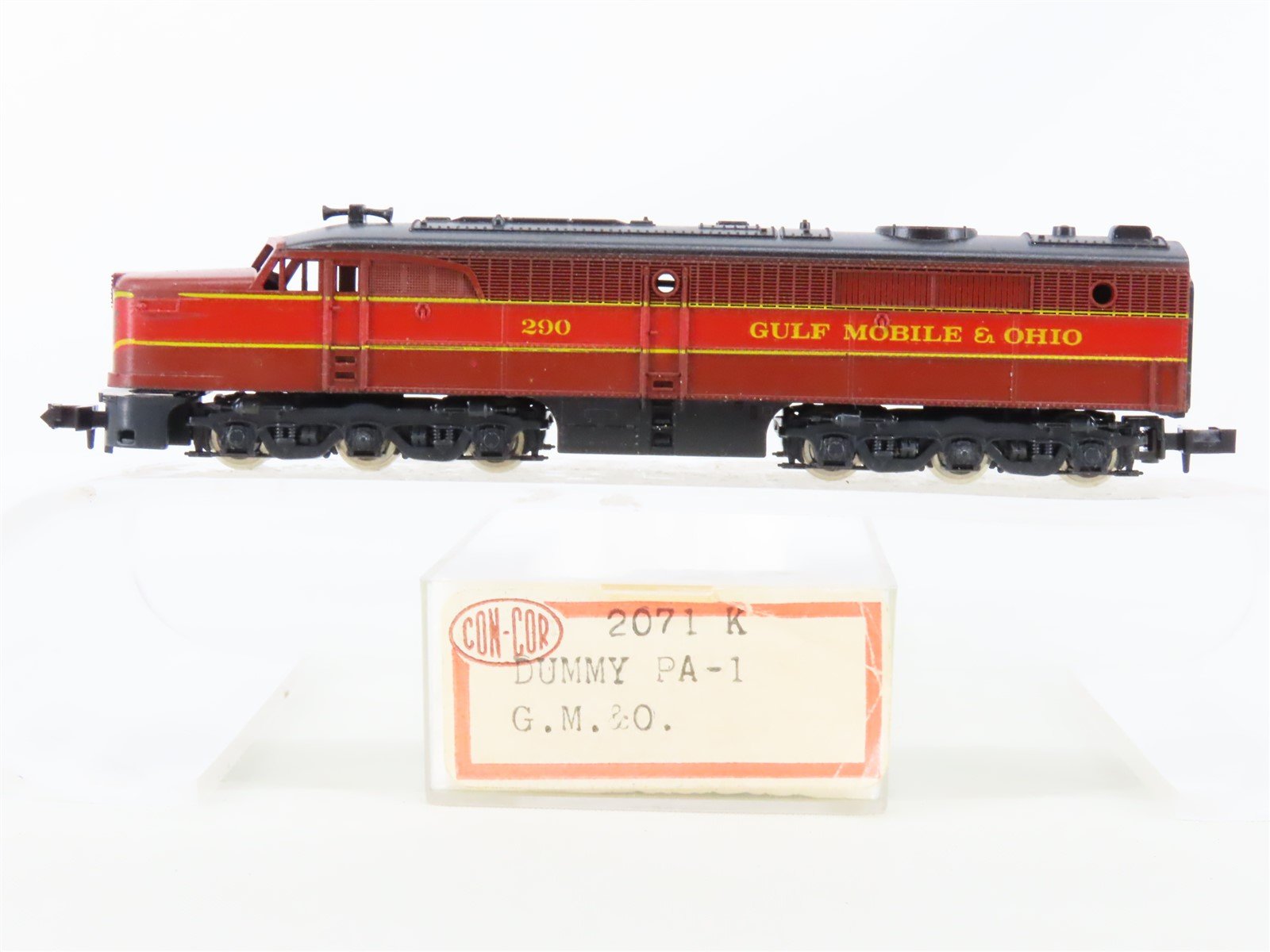 N Scale Con-Cor 2071K GM&O Gulf Mobile & Ohio ALCO PA1 Diesel #290 - Unpowered