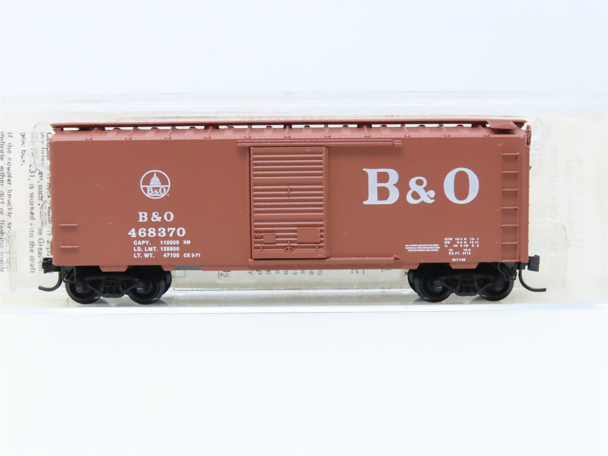 N Scale Kadee Micro-Trains MTL 20312 B&amp;O Baltimore &amp; Ohio 40&#39; Box Car #468370