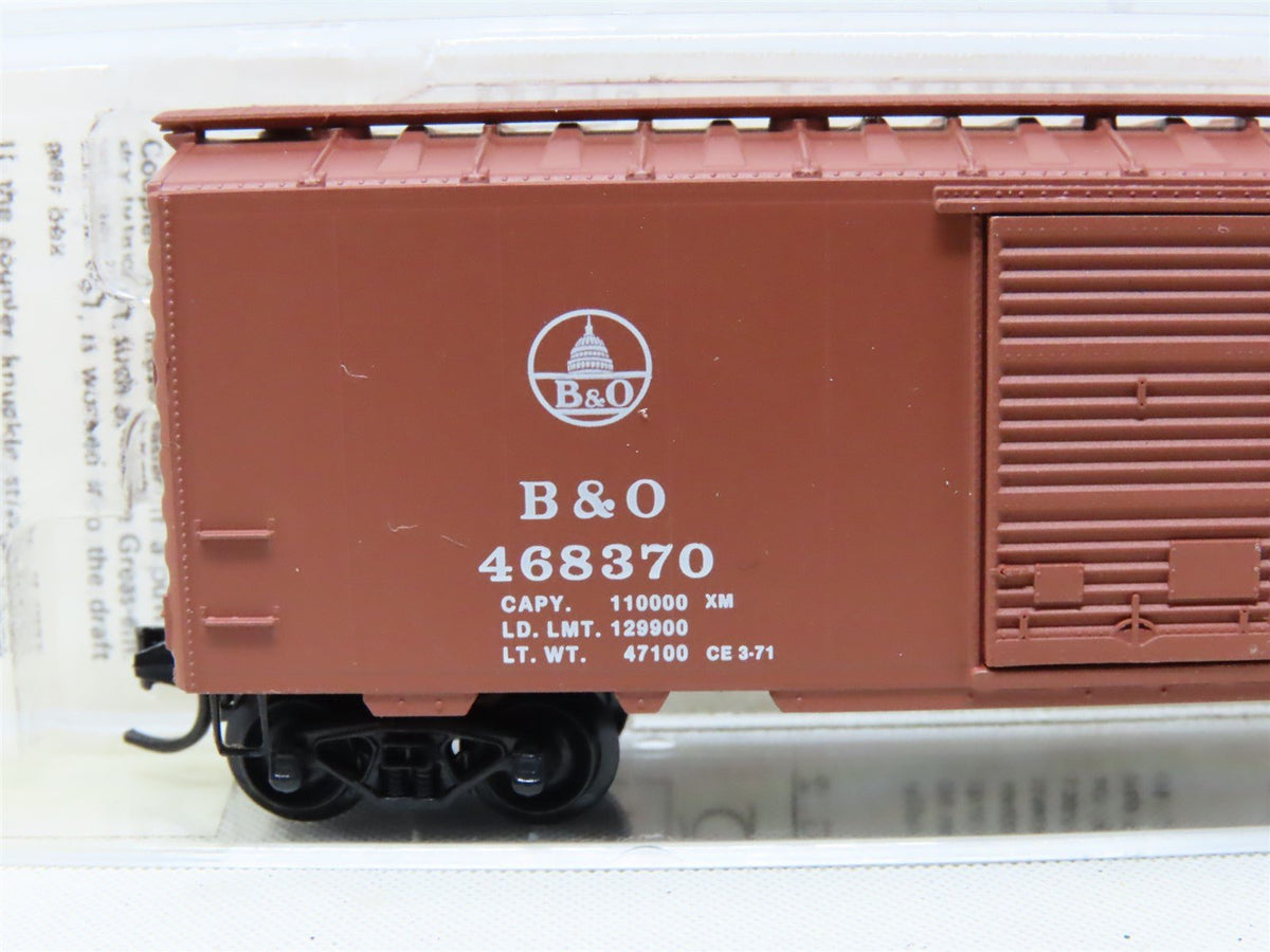 N Scale Kadee Micro-Trains MTL 20312 B&amp;O Baltimore &amp; Ohio 40&#39; Box Car #468370