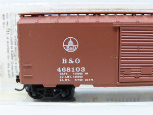 N Scale Kadee Micro-Trains MTL 20312 B&O Baltimore & Ohio 40' Box Car #468103