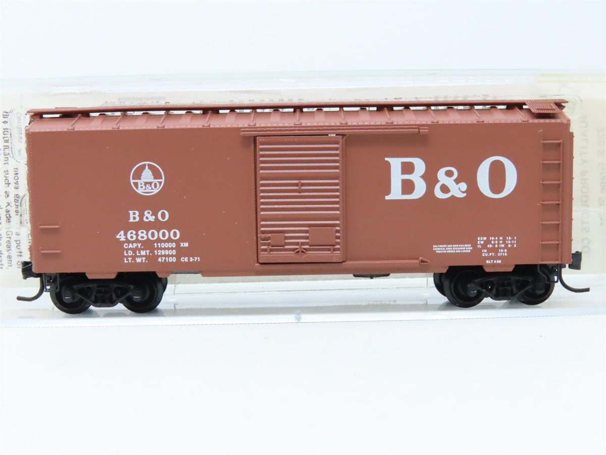 N Scale Kadee Micro-Trains MTL 20312 B&amp;O Baltimore &amp; Ohio 40&#39; Box Car #468000