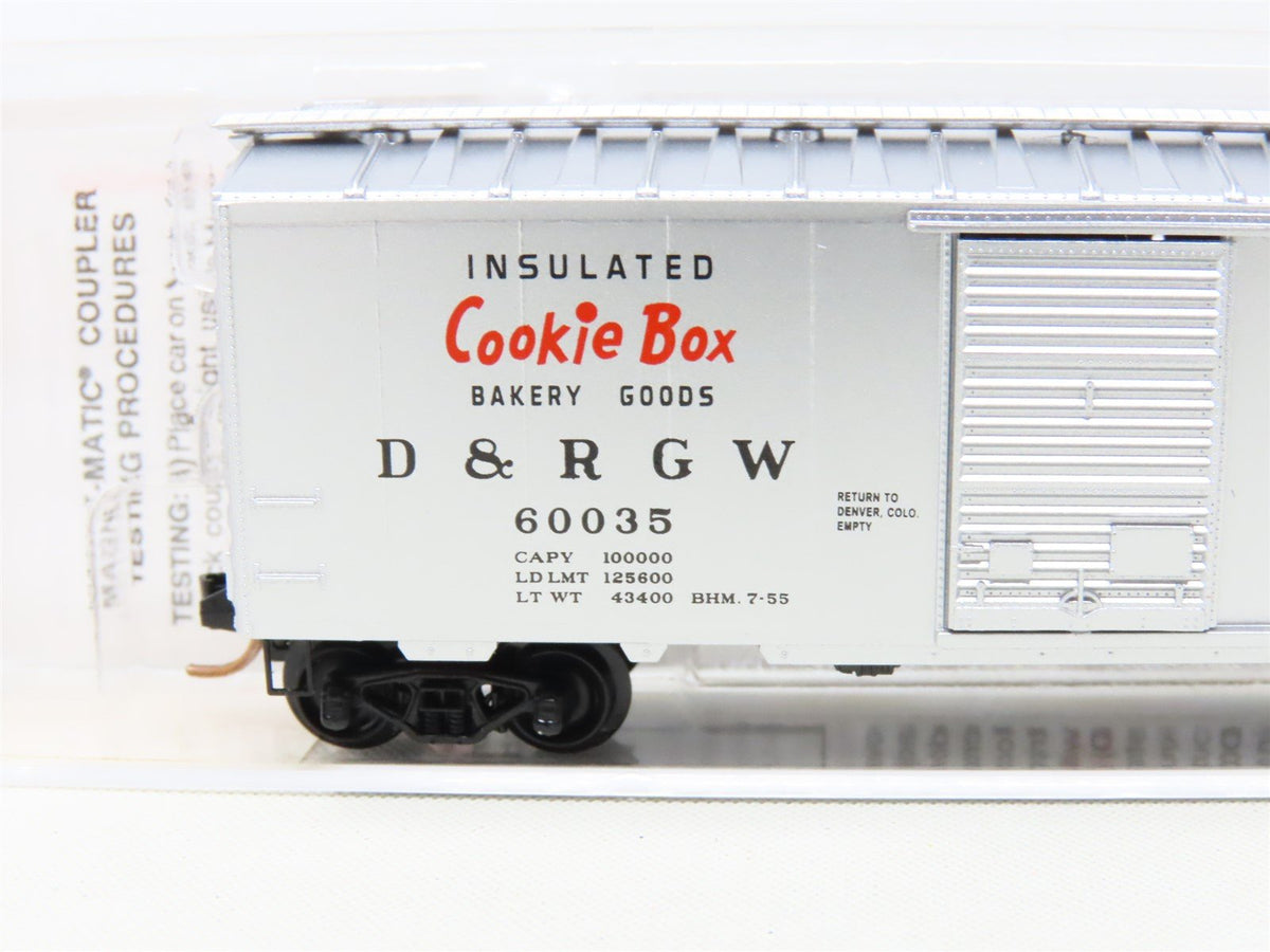 N Scale Micro-Trains MTL 20110 D&amp;RGW Rio Grande Cookie Box 40&#39; Box Car #60035
