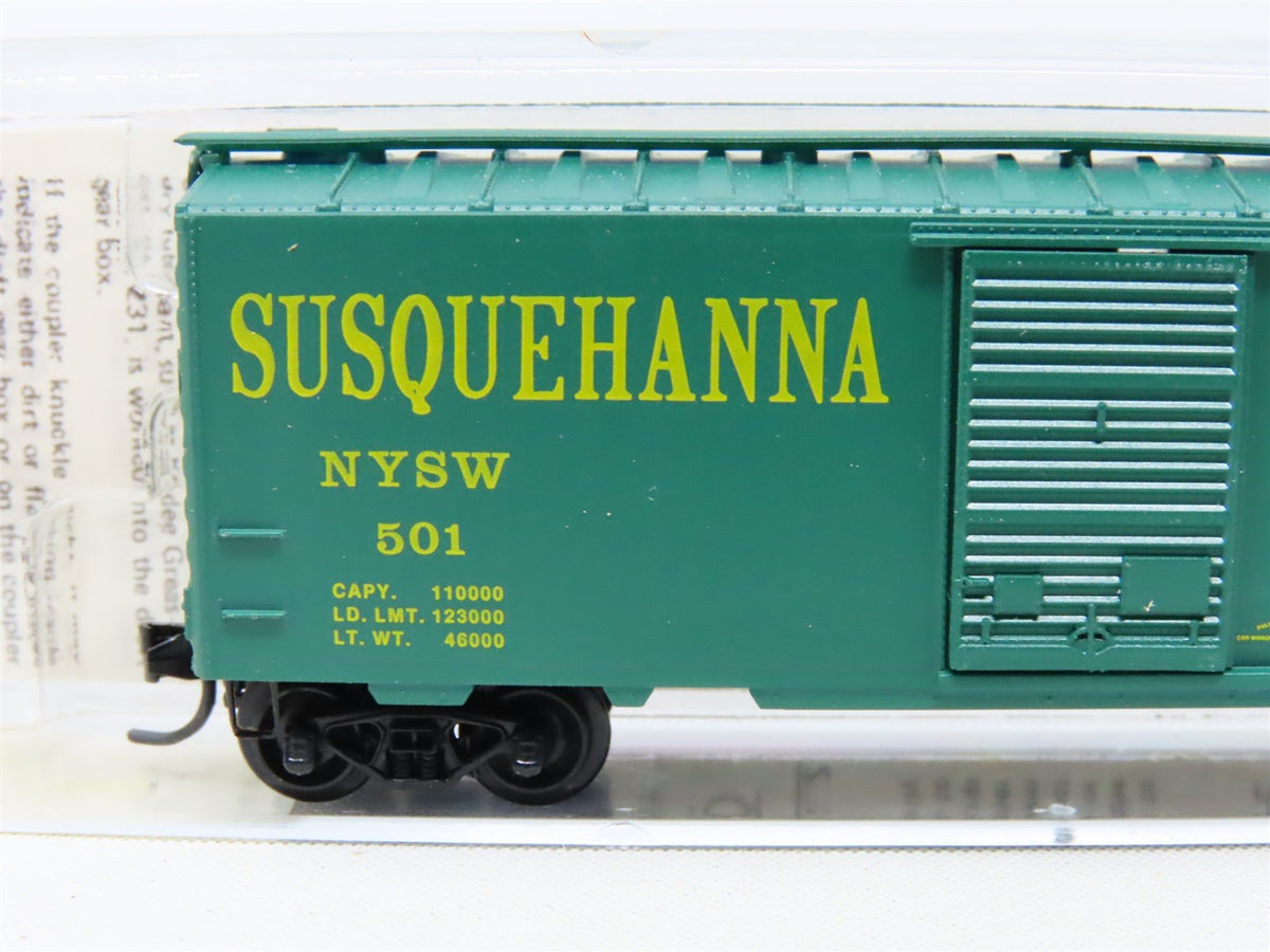 N Scale Kadee Micro-Trains MTL 20300 NYSW Susquehanna 40&#39; Box Car #501