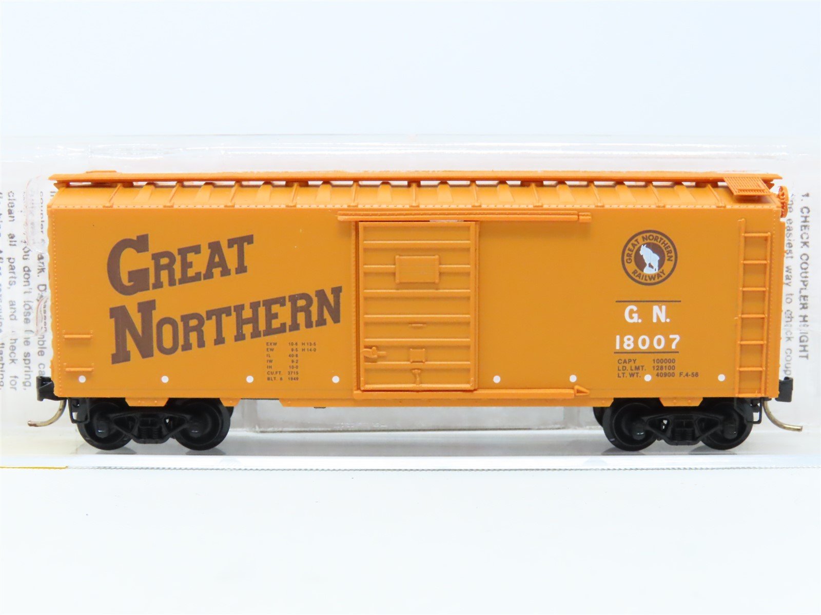 N Scale Micro-Trains MTL 20190 GN Great Northern "Circus Car" 40' Box Car #18007