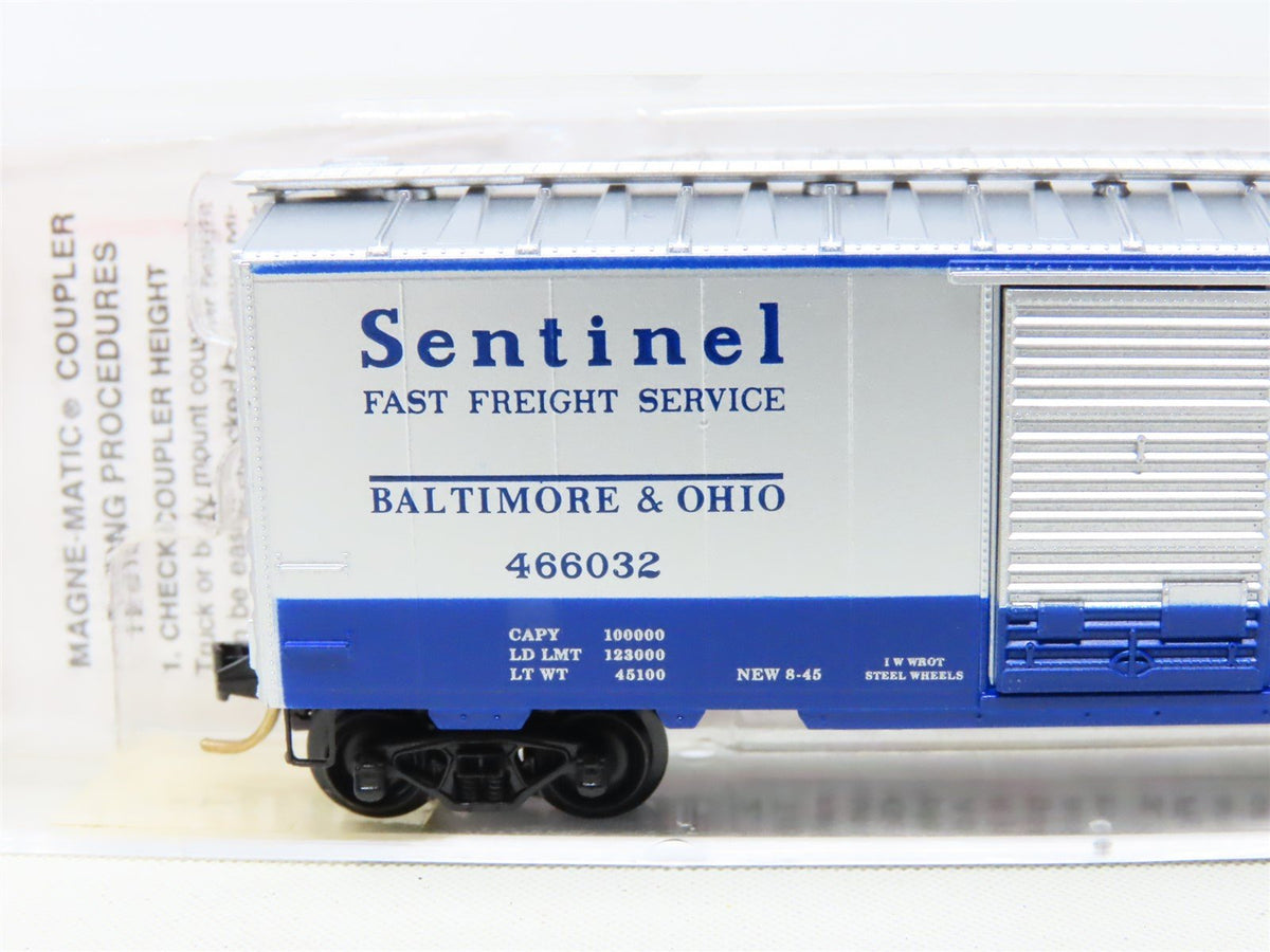 N Micro-Trains MTL 20256 B&amp;O Baltimore &amp; Ohio &quot;Sentinel&quot; 40&#39; Box Car #466032