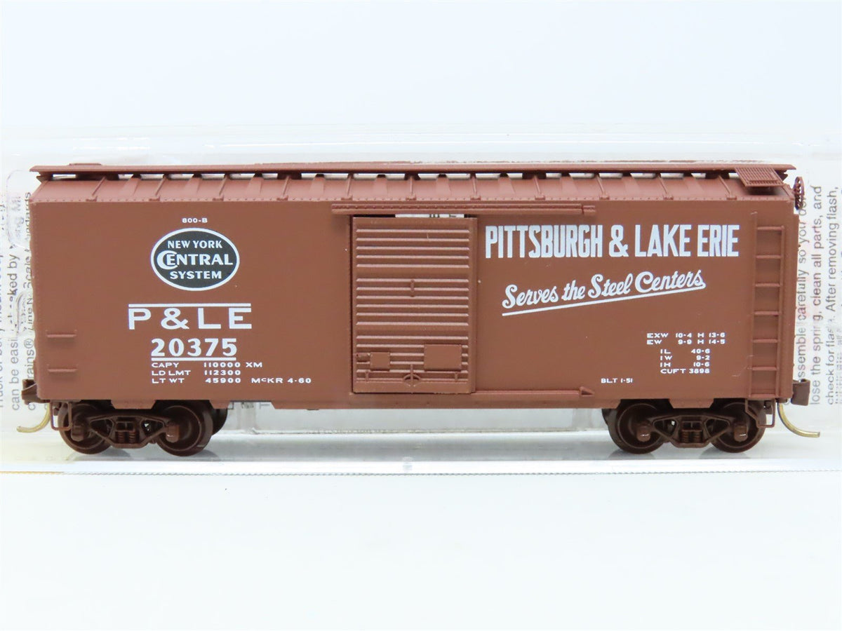 N Micro-Trains MTL 20410 NYC P&amp;LE Pittsburgh &amp; Lake Erie 40&#39; Box Car #20375