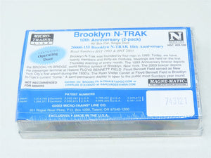 N Micro-Trains MTL NSC 03-100 BNTX Brooklyn N-Trak 40' Box Car 2-Pack SEALED