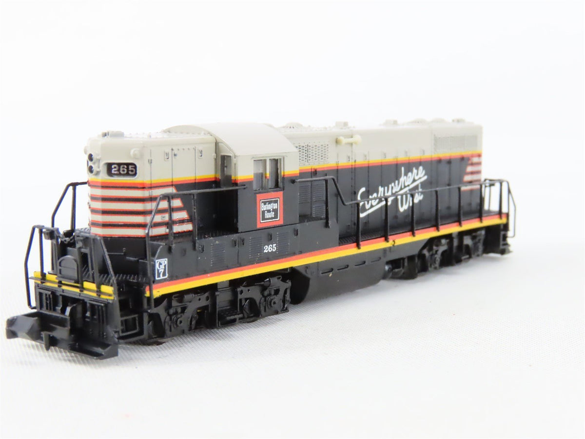 N Scale Atlas 48205 CB&amp;Q Burlington Route &quot;Everywhere West&quot; EMD GP7 Diesel #265