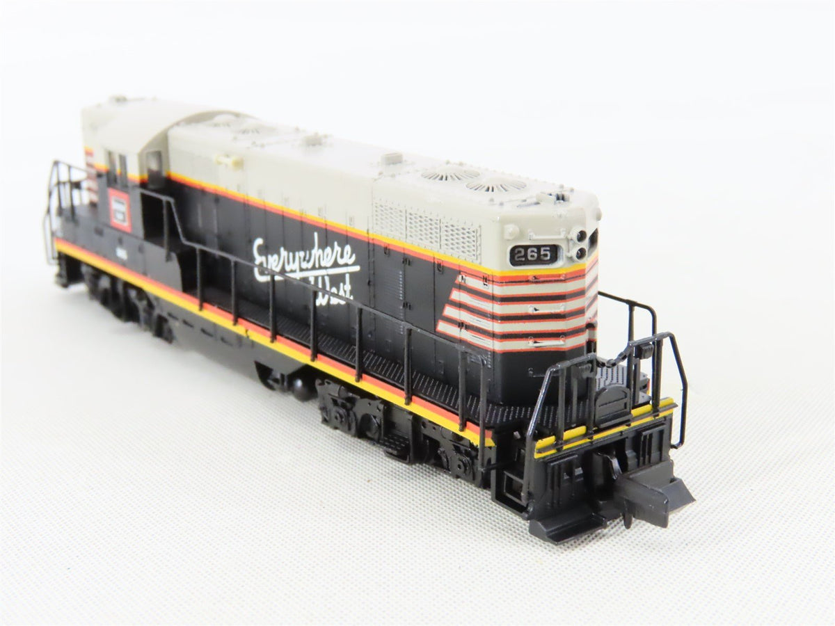 N Scale Atlas 48205 CB&amp;Q Burlington Route &quot;Everywhere West&quot; EMD GP7 Diesel #265