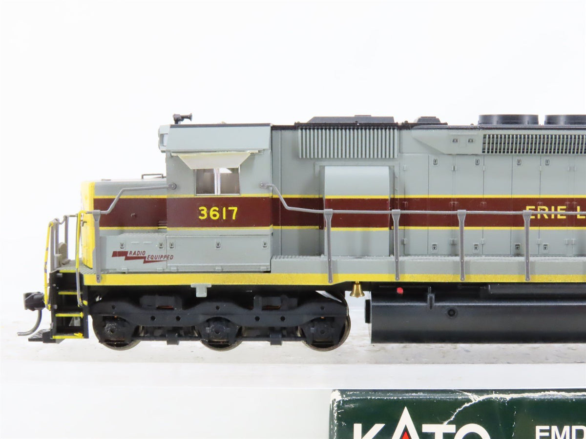 HO Scale Kato 37-1706 EL Erie Lackawanna SD45 Diesel Loco #3617 w/DCC Weathered